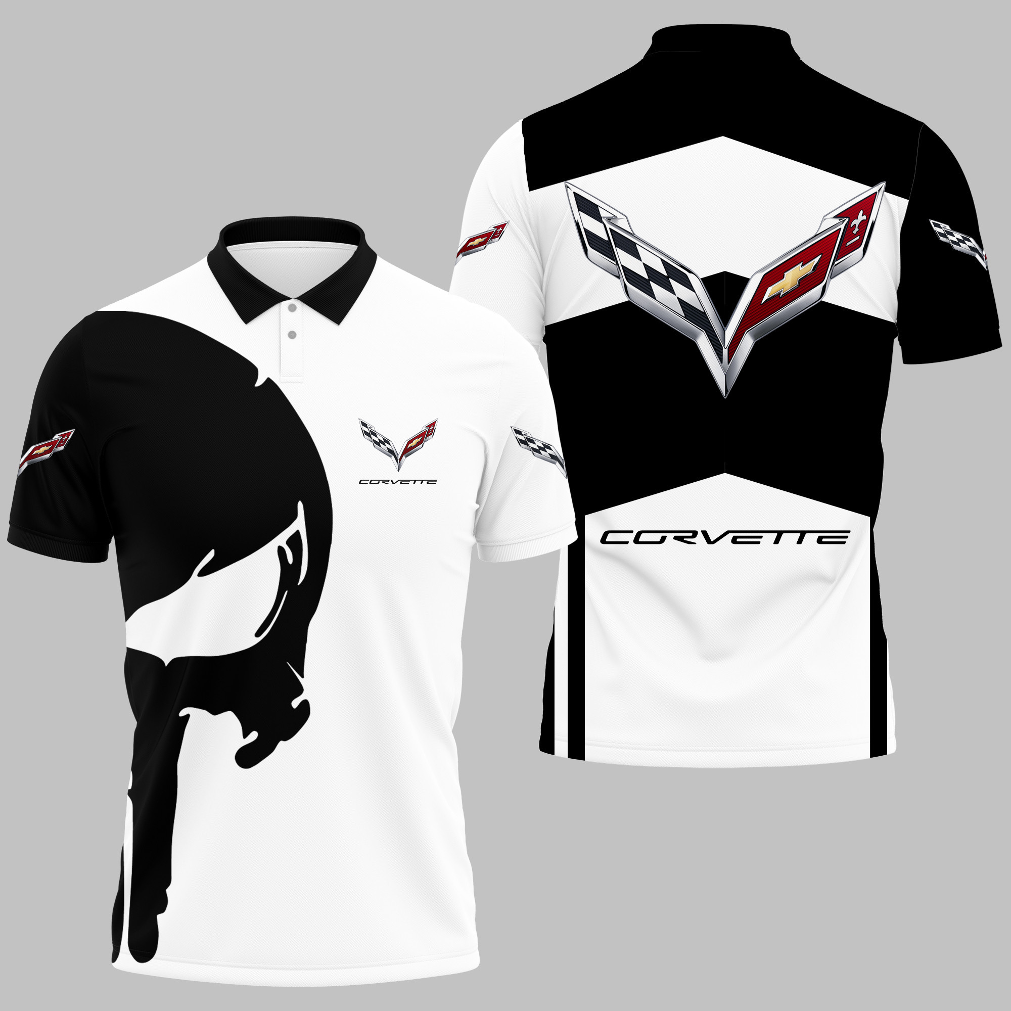 CHEVROLET CORVETTE Polo Shirt V05 - Famjoys CHEVROLET CORVETTE Polo Shirt V05 - Famjoys