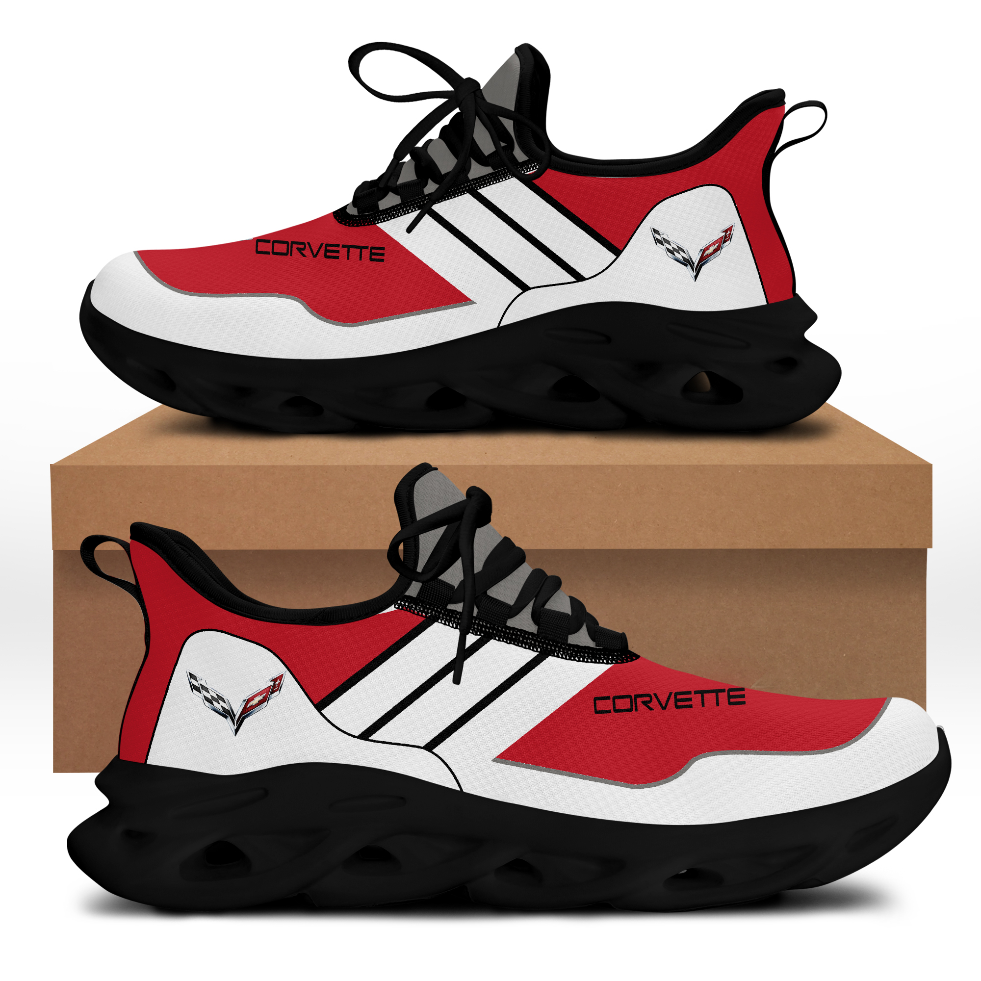 Chevrolet Corvette Sneakers Shoes - Famjoys Chevrolet Corvette Sneakers Shoes - Famjoys
