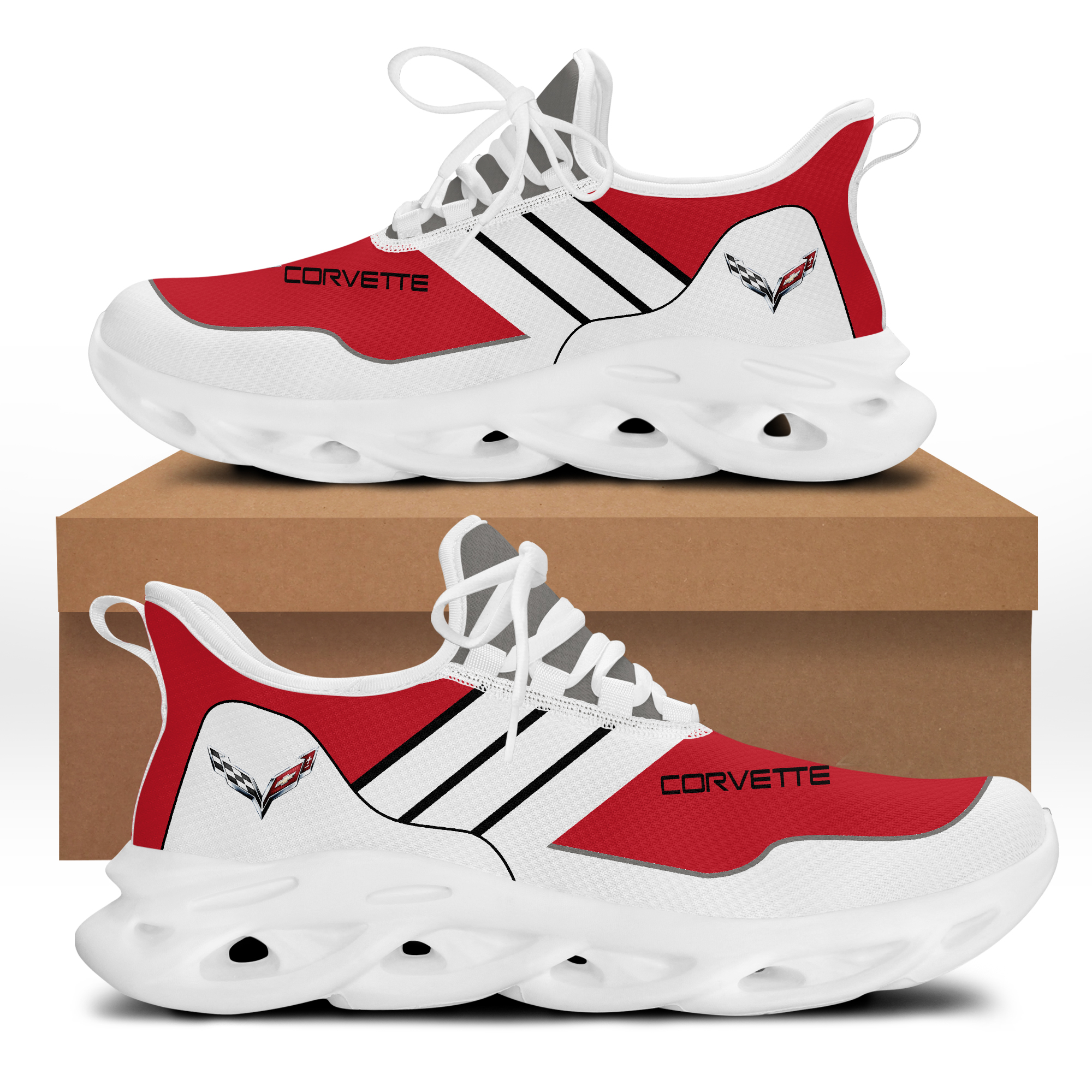 Chevrolet Corvette Sneakers Shoes - Famjoys Chevrolet Corvette Sneakers Shoes - Famjoys