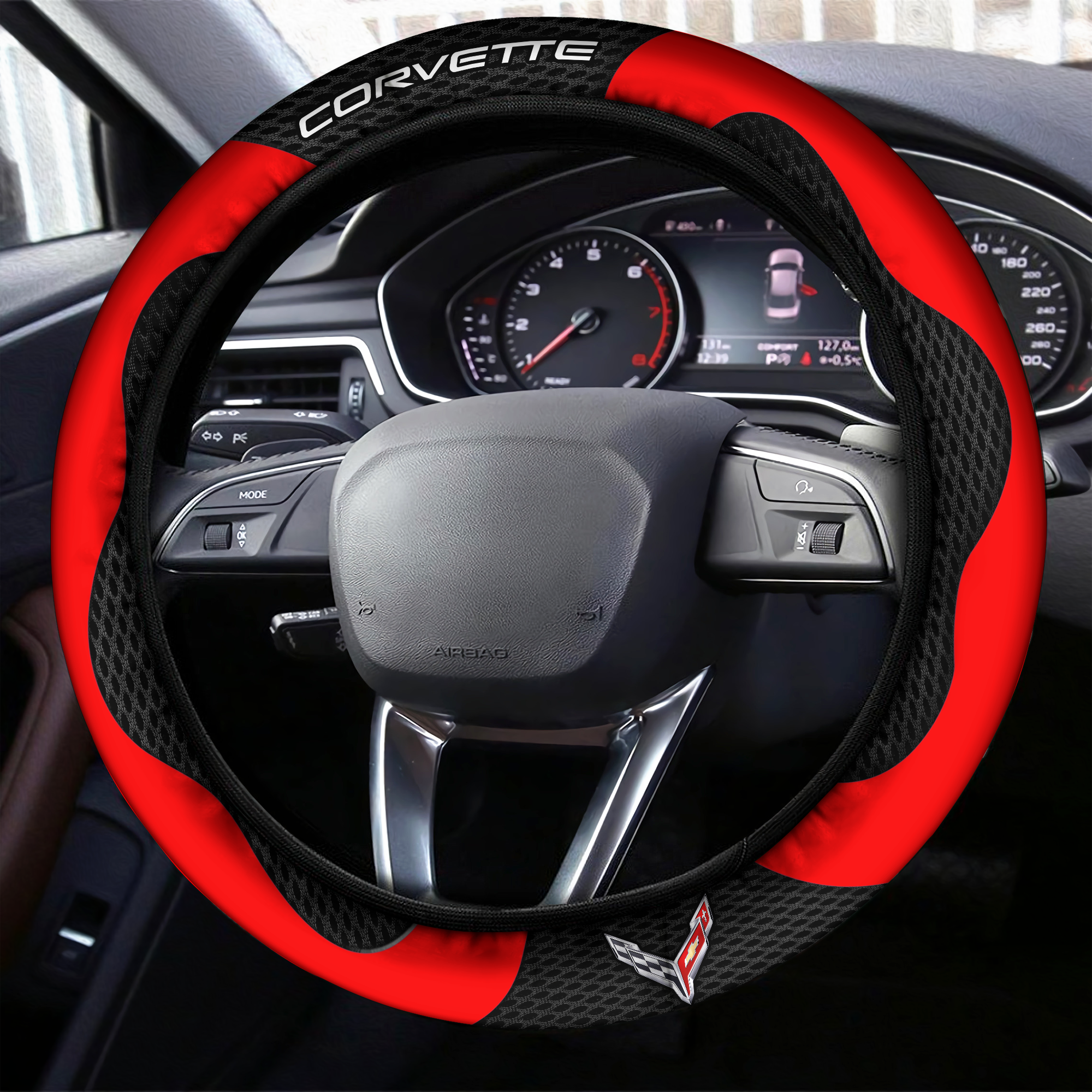 Chevrolet Corvette Steering Wheel Cover L2 - Famjoys Chevrolet Corvette Steering Wheel Cover L2 - Famjoys