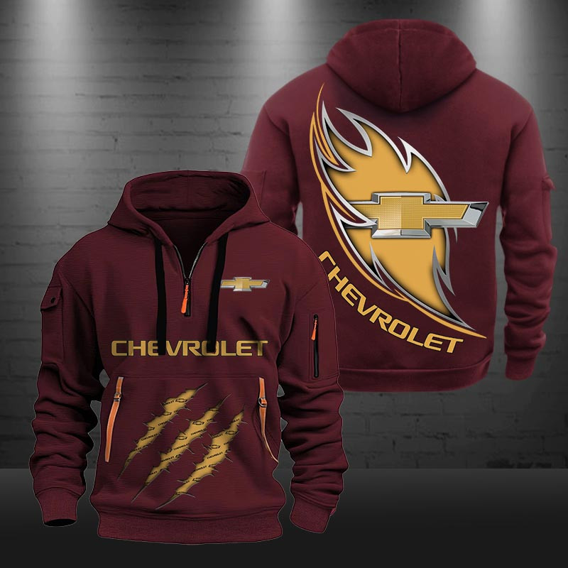 Chevrolet New Zip Hoodie 0429 Multicolor - Famjoys Chevrolet New Zip Hoodie 0429 Multicolor - Famjoys