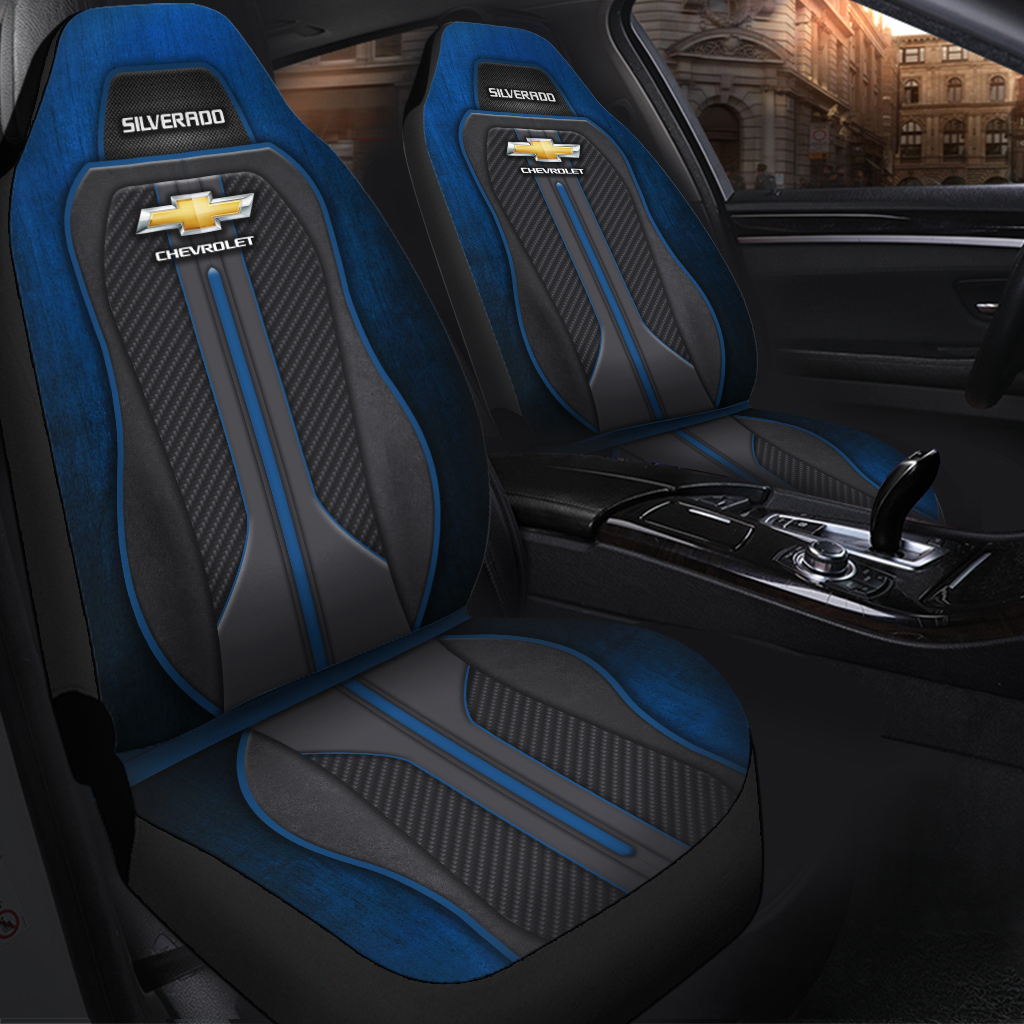 Chevrolet Silverado Car Seat Cover Ver2 - Famjoys Chevrolet Silverado Car Seat Cover Ver2 - Famjoys