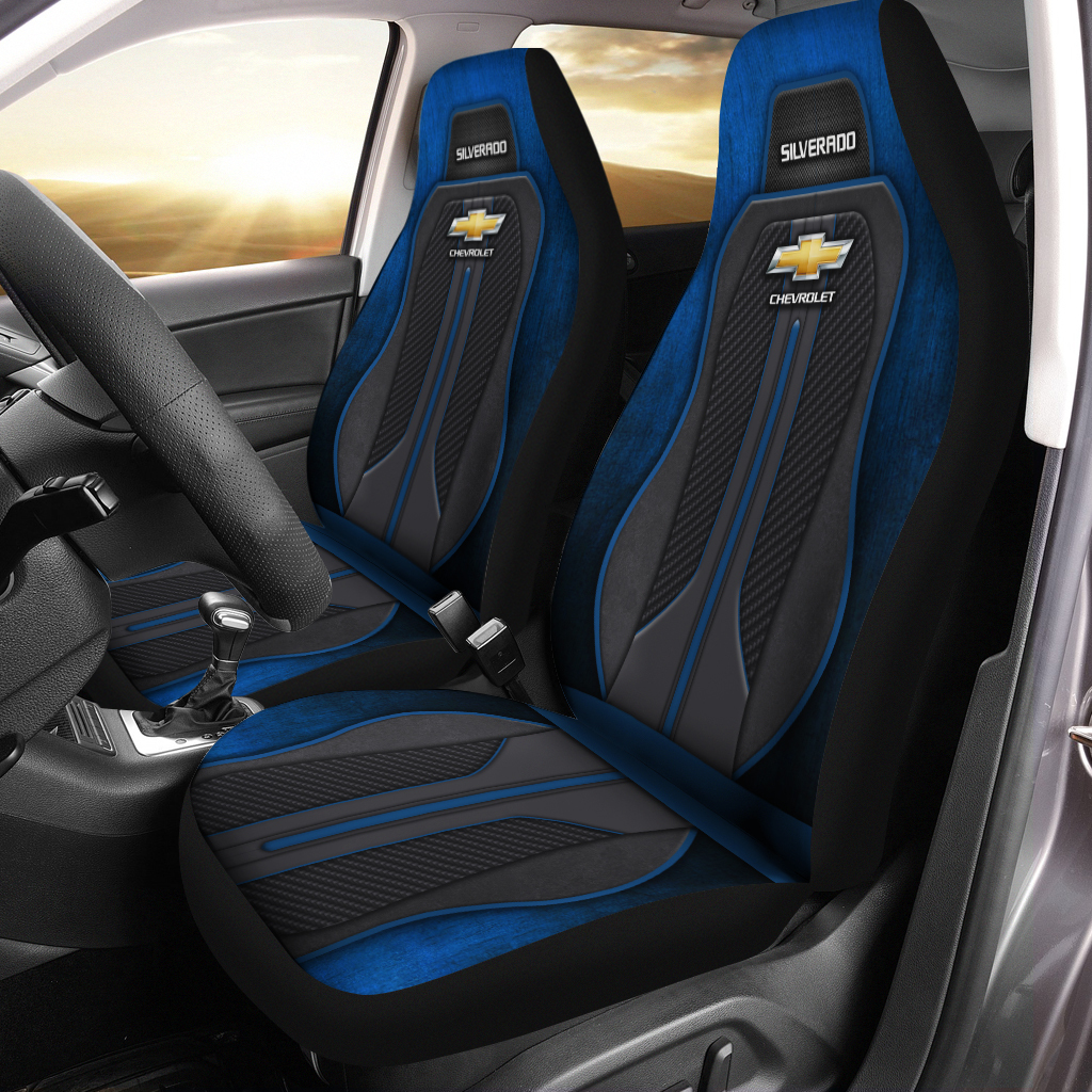 Chevrolet Silverado Car Seat Cover Ver2 - Famjoys Chevrolet Silverado Car Seat Cover Ver2 - Famjoys