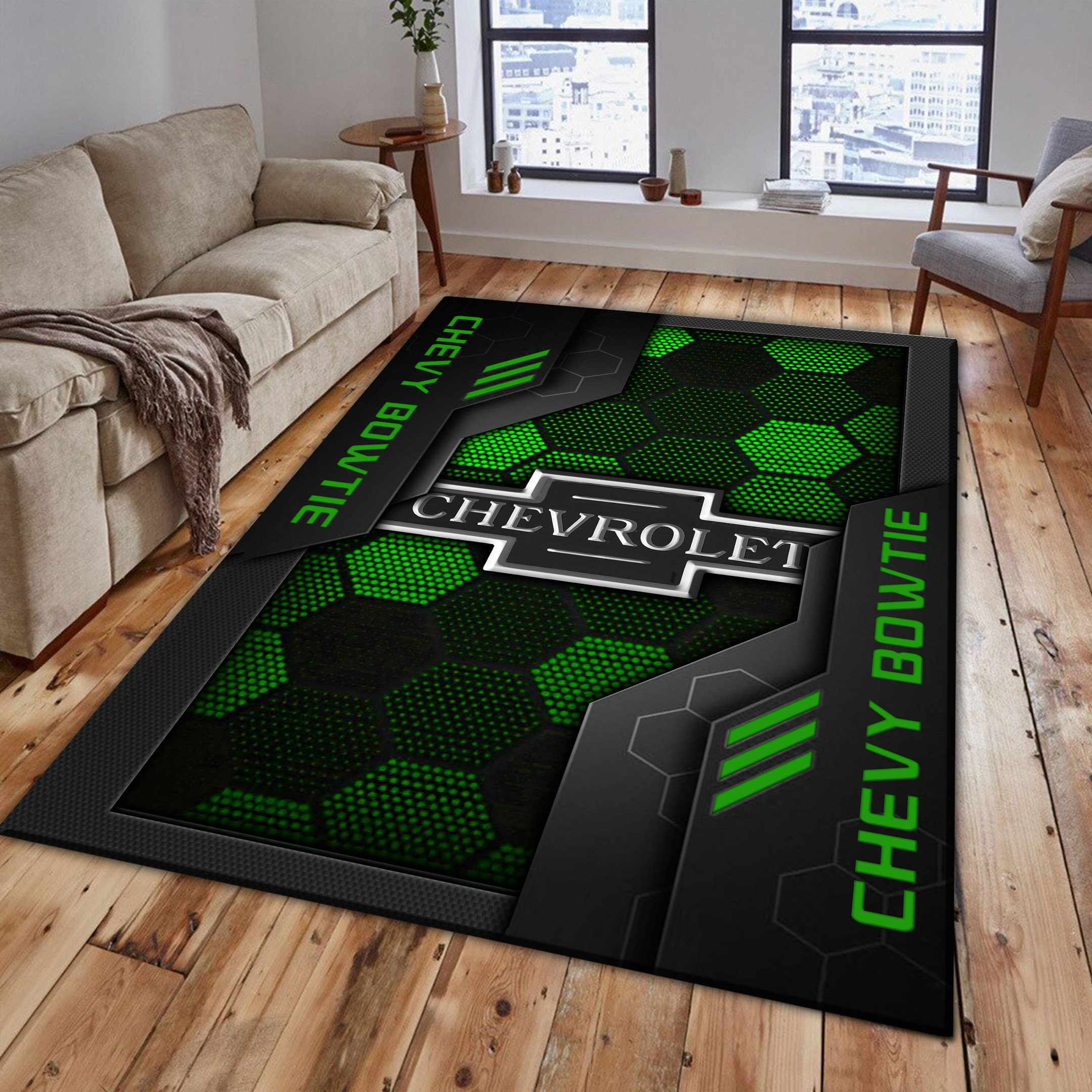 Chevy bowtie Area Rugs 3560 Multicolor - Famjoys Chevy bowtie Area Rugs 3560 Multicolor - Famjoys