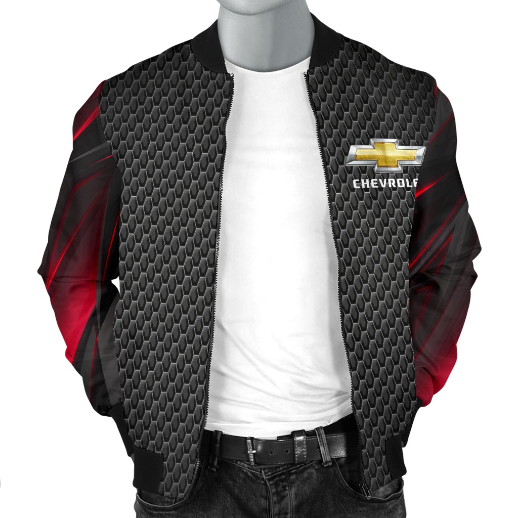 Chevy Chevelle Men's Bomber Jacket RA - Famjoys Chevy Chevelle Men's Bomber Jacket RA - Famjoys