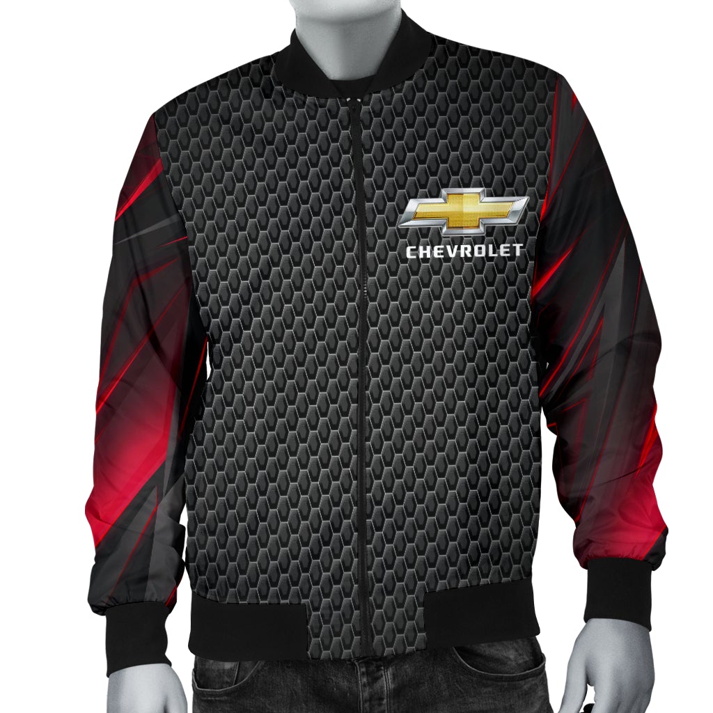 Chevy Chevelle Men's Bomber Jacket RA - Famjoys Chevy Chevelle Men's Bomber Jacket RA - Famjoys