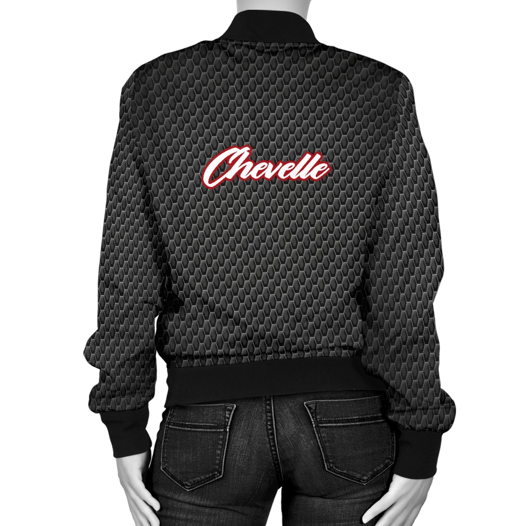 Chevy Chevelle Women's Bomber Jacket MT - Famjoys Chevy Chevelle Women's Bomber Jacket MT - Famjoys