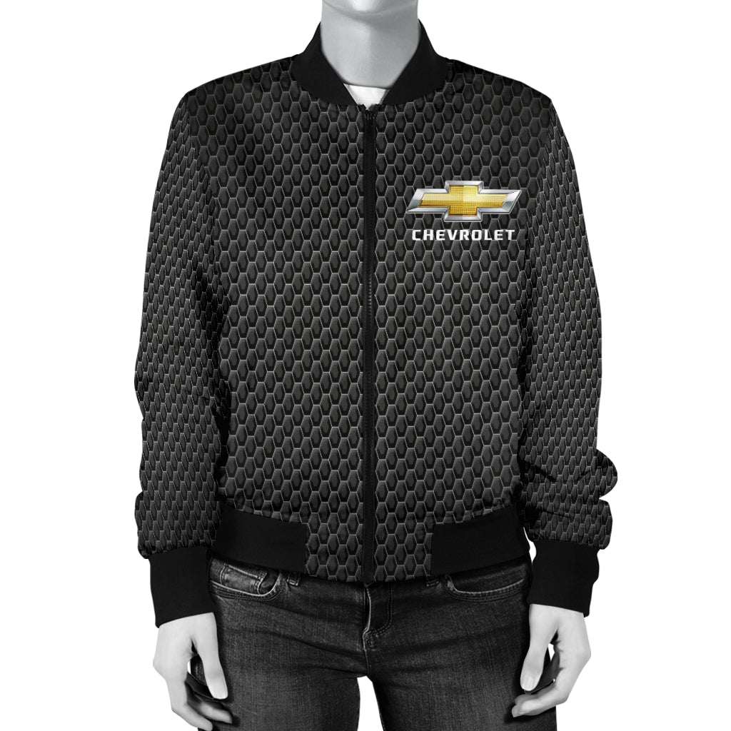 Chevy Chevelle Women's Bomber Jacket MT - Famjoys Chevy Chevelle Women's Bomber Jacket MT - Famjoys