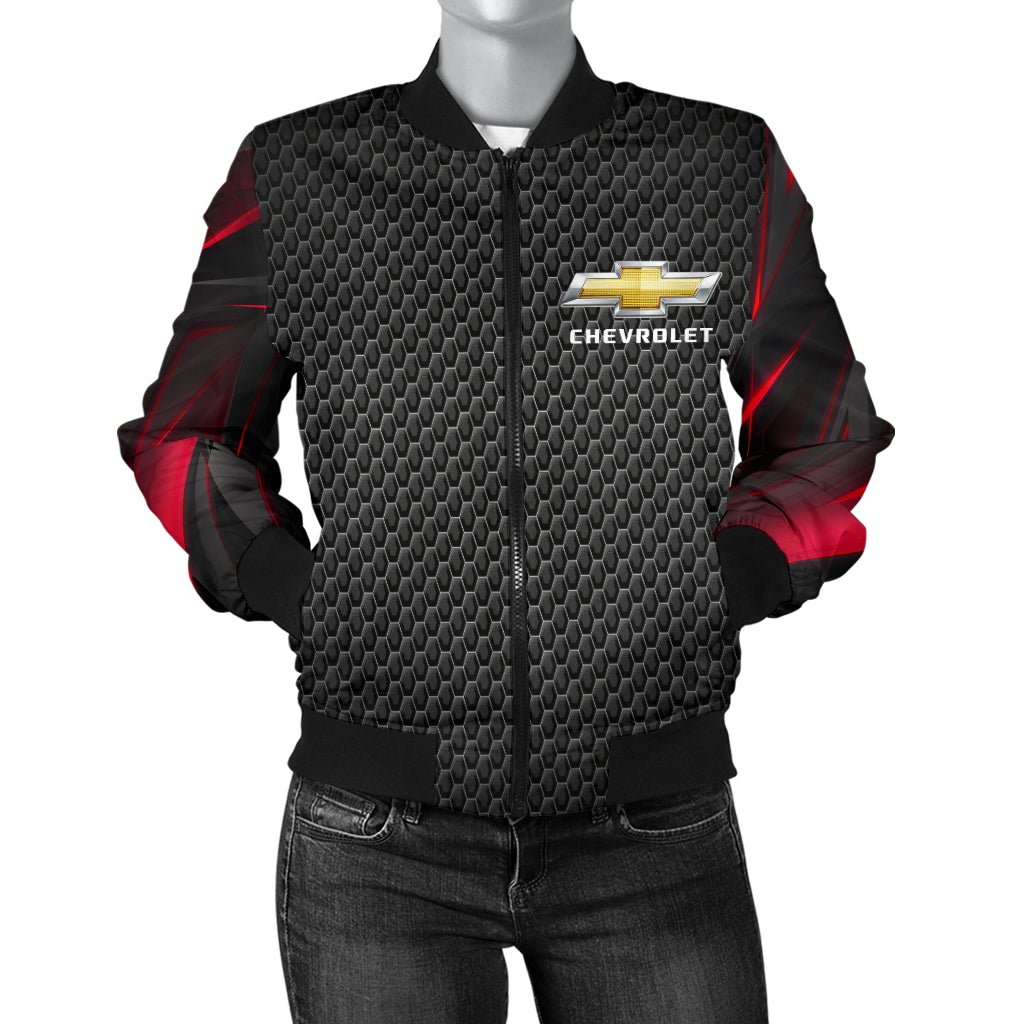 Chevy Chevelle Women's Bomber Jacket RA - Famjoys Chevy Chevelle Women's Bomber Jacket RA - Famjoys