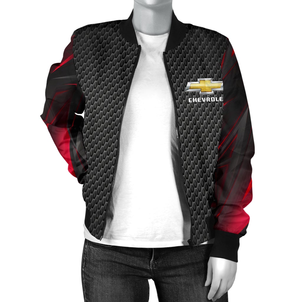 Chevy Chevelle Women's Bomber Jacket RA - Famjoys Chevy Chevelle Women's Bomber Jacket RA - Famjoys