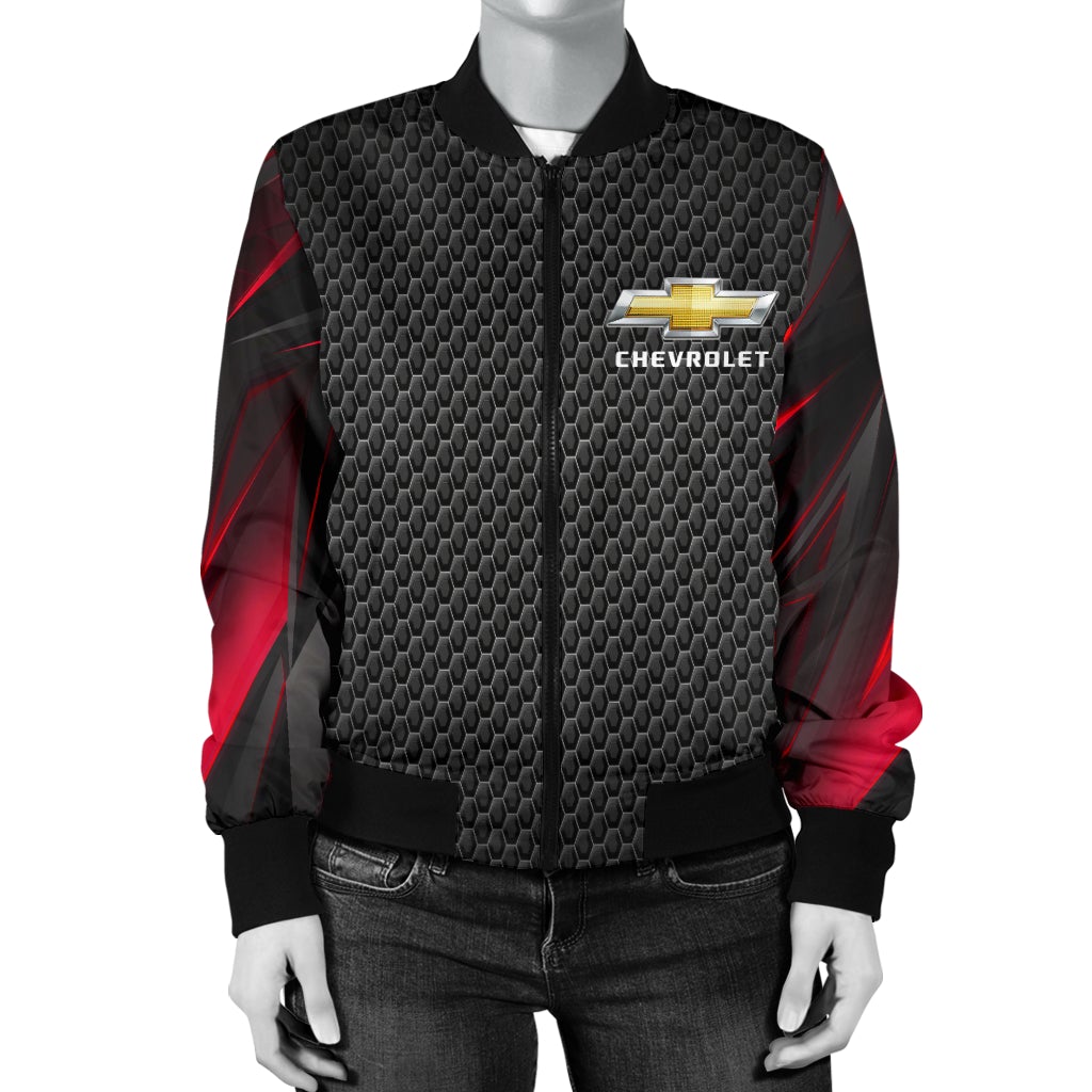 Chevy Chevelle Women's Bomber Jacket RA - Famjoys Chevy Chevelle Women's Bomber Jacket RA - Famjoys