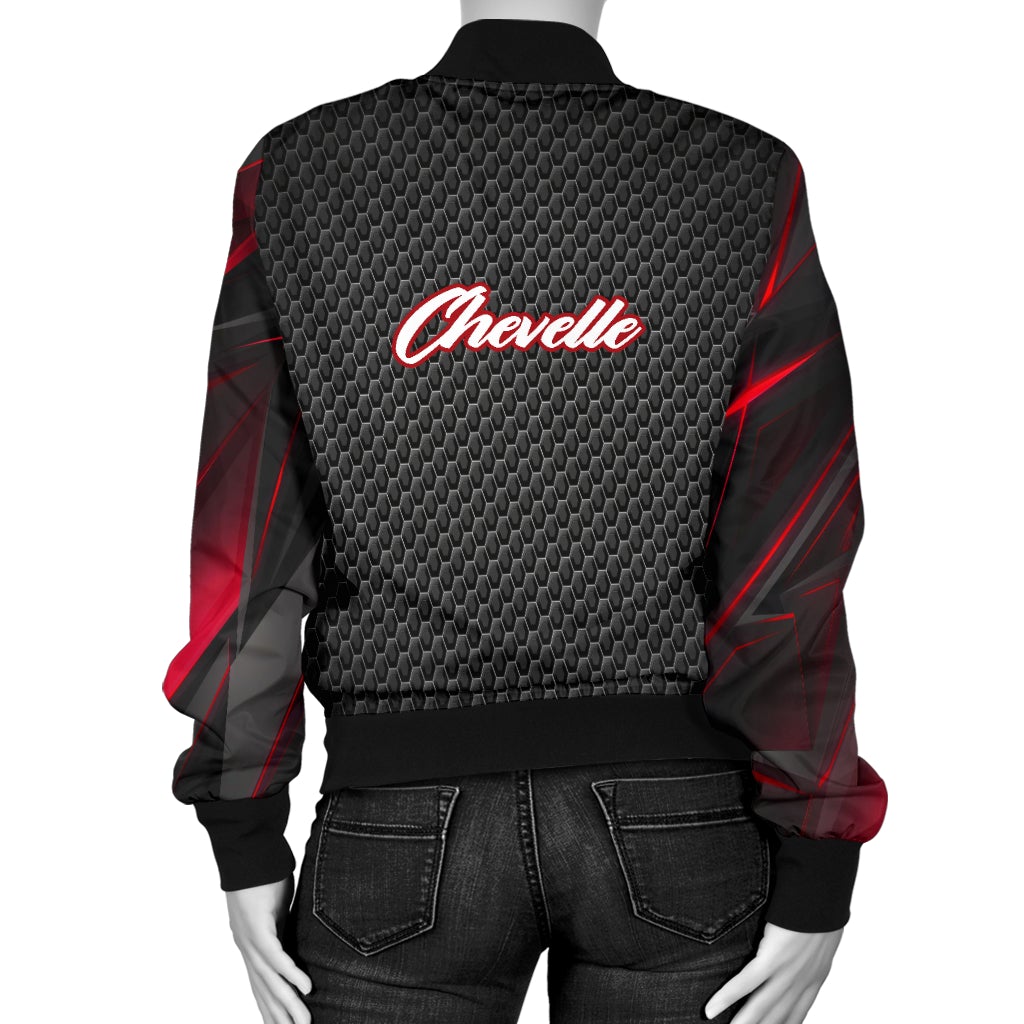 Chevy Chevelle Women's Bomber Jacket RA - Famjoys Chevy Chevelle Women's Bomber Jacket RA - Famjoys