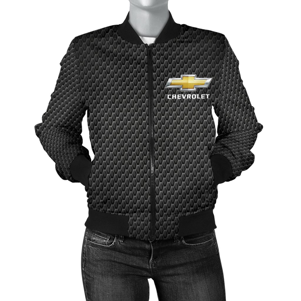 Chevy Women's Bomber Jacket - Famjoys Chevy Women's Bomber Jacket - Famjoys