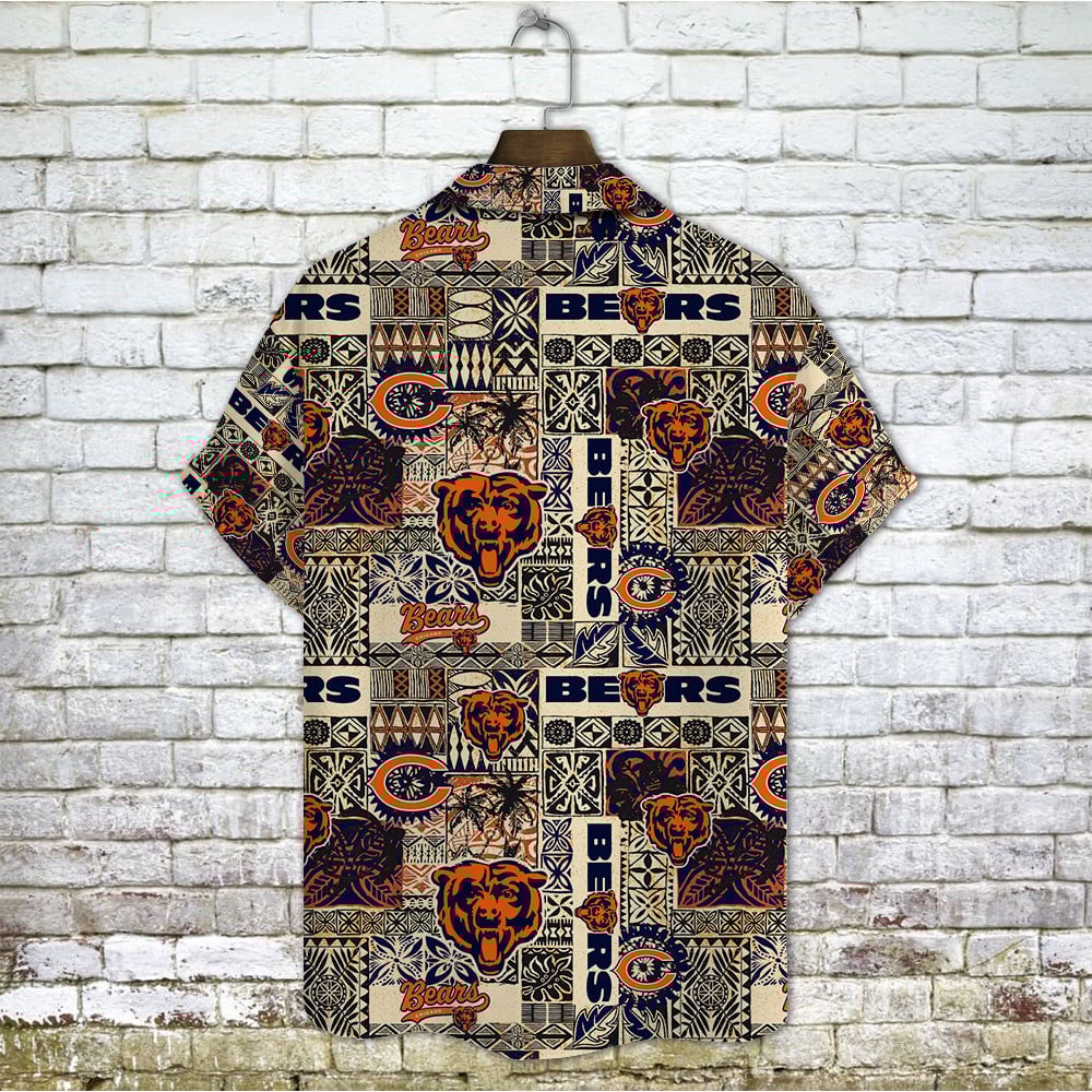 Chicago Bears 2023 AOP Hawaiian Shirt V4 - Famjoys Chicago Bears 2023 AOP Hawaiian Shirt V4 - Famjoys