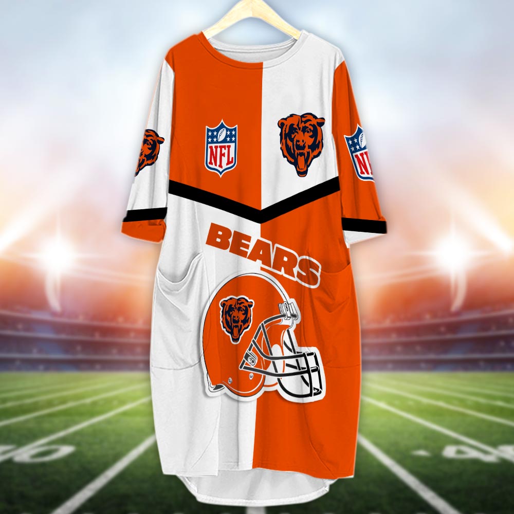 Chicago Bears 3D Caftan - Famjoys Chicago Bears 3D Caftan - Famjoys