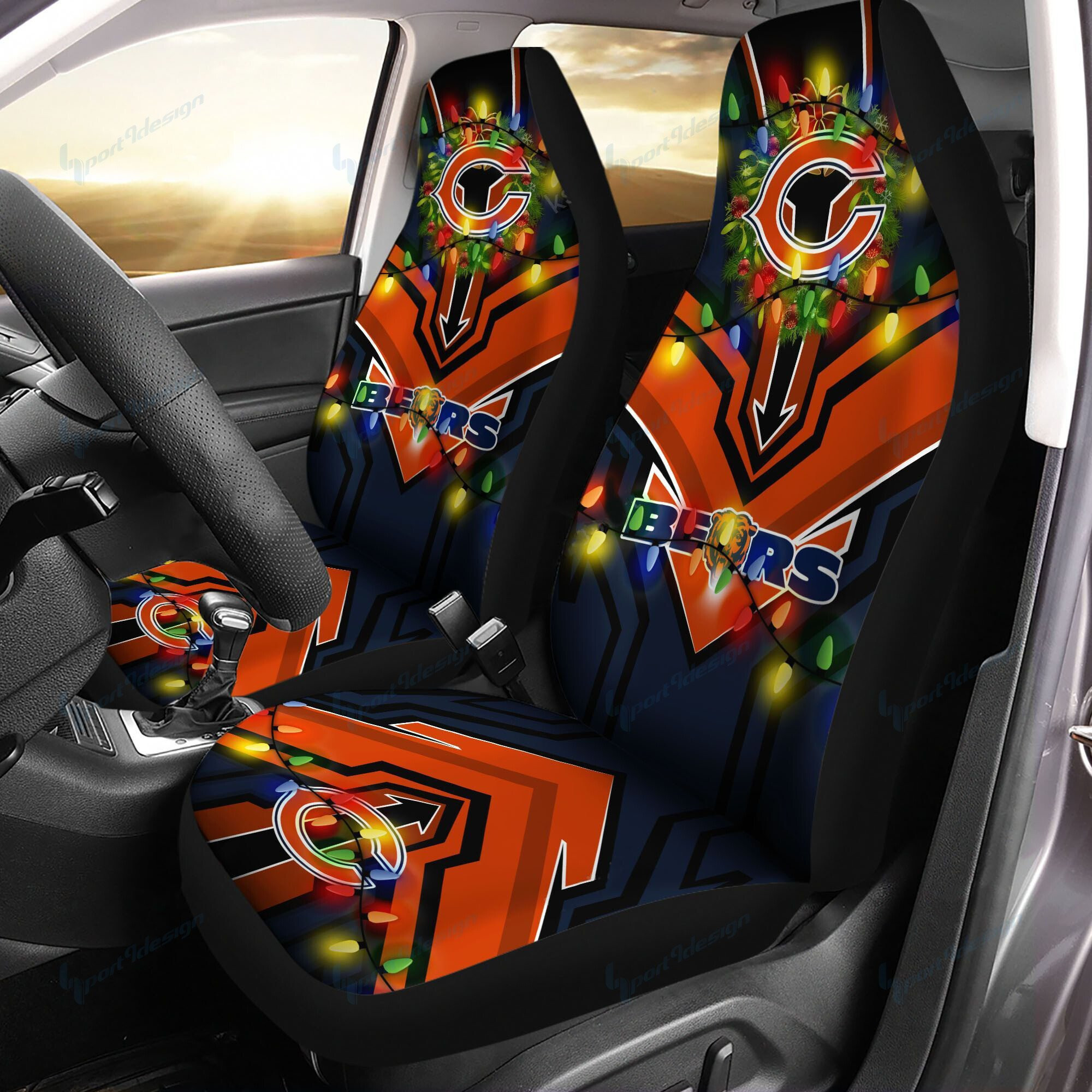 Chicago Bears Car Seat Covers BG122 - Famjoys Chicago Bears Car Seat Covers BG122 - Famjoys