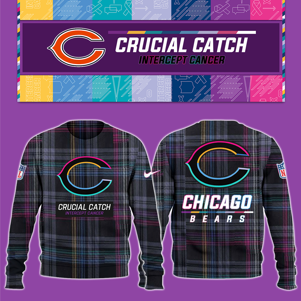 Chicago Bears Crucial Catch Hoodie V2 - Famjoys Chicago Bears Crucial Catch Hoodie V2 - Famjoys
