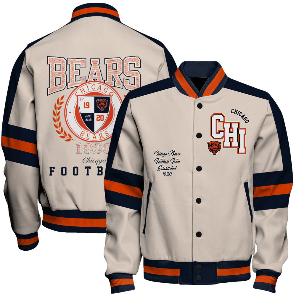 Chicago Bears - Feel The Power Unisex Varsity Jacket