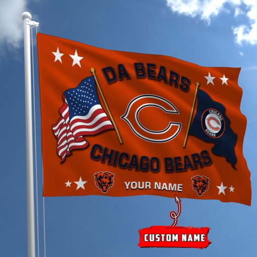 Chicago Bears Football House Flag - Famjoys Chicago Bears Football House Flag - Famjoys