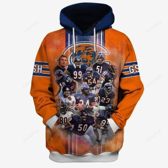 Chicago Bears Hall Of Famers Football Brown Hoodie & Zip Hoodie - Famjoys Chicago Bears Hall Of Famers Football Brown Hoodie & Zip Hoodie - Famjoys