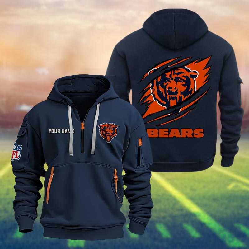 Chicago Bears Heavy Hoodie - Famjoys Chicago Bears Heavy Hoodie - Famjoys