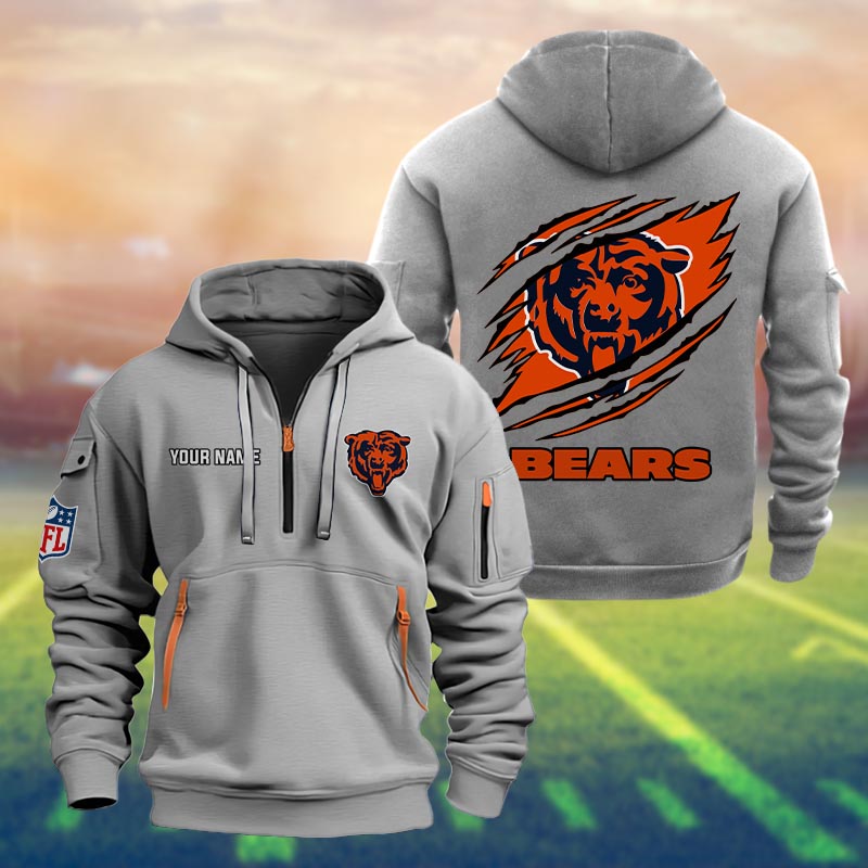 Chicago Bears Heavy Hoodie - Famjoys Chicago Bears Heavy Hoodie - Famjoys