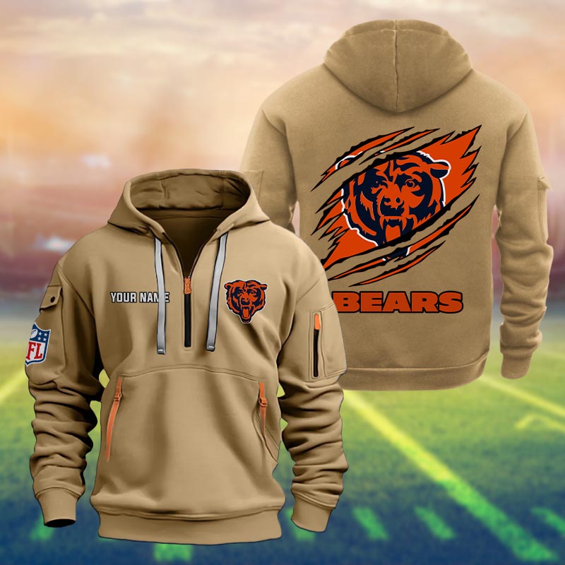 Chicago Bears Heavy Hoodie - Famjoys Chicago Bears Heavy Hoodie - Famjoys