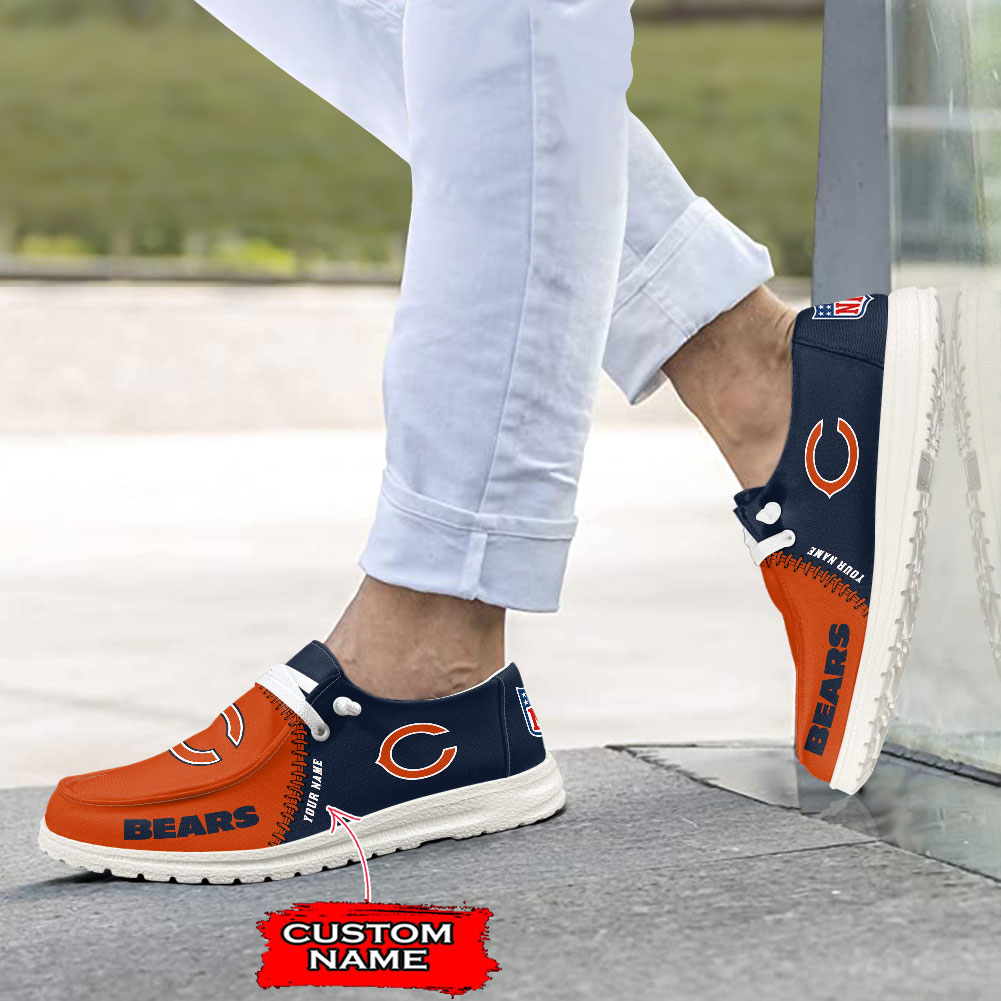 Chicago Bears Hey Dude Shoes - Famjoys Chicago Bears Hey Dude Shoes - Famjoys