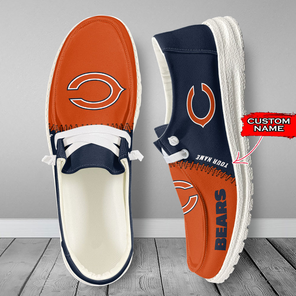 Chicago Bears Hey Dude Shoes - Famjoys Chicago Bears Hey Dude Shoes - Famjoys
