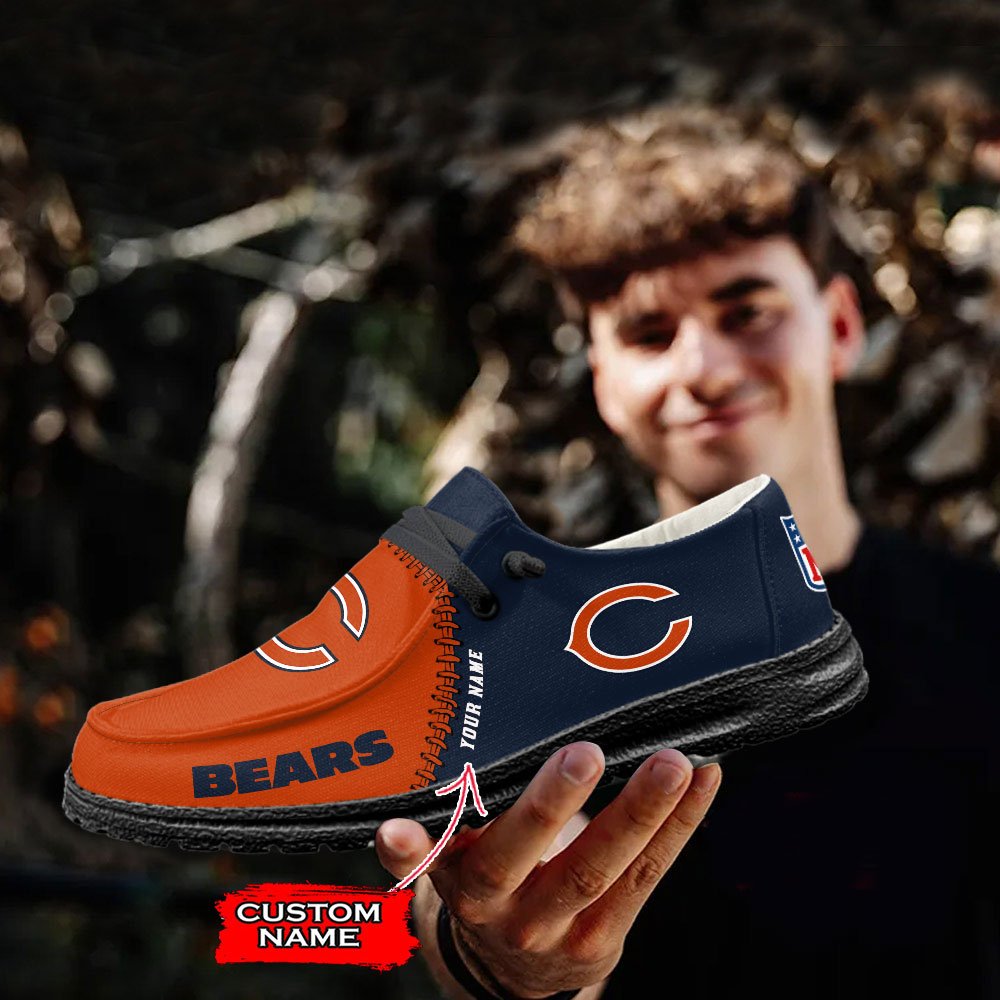 Chicago Bears Hey Dude Shoes - Famjoys Chicago Bears Hey Dude Shoes - Famjoys
