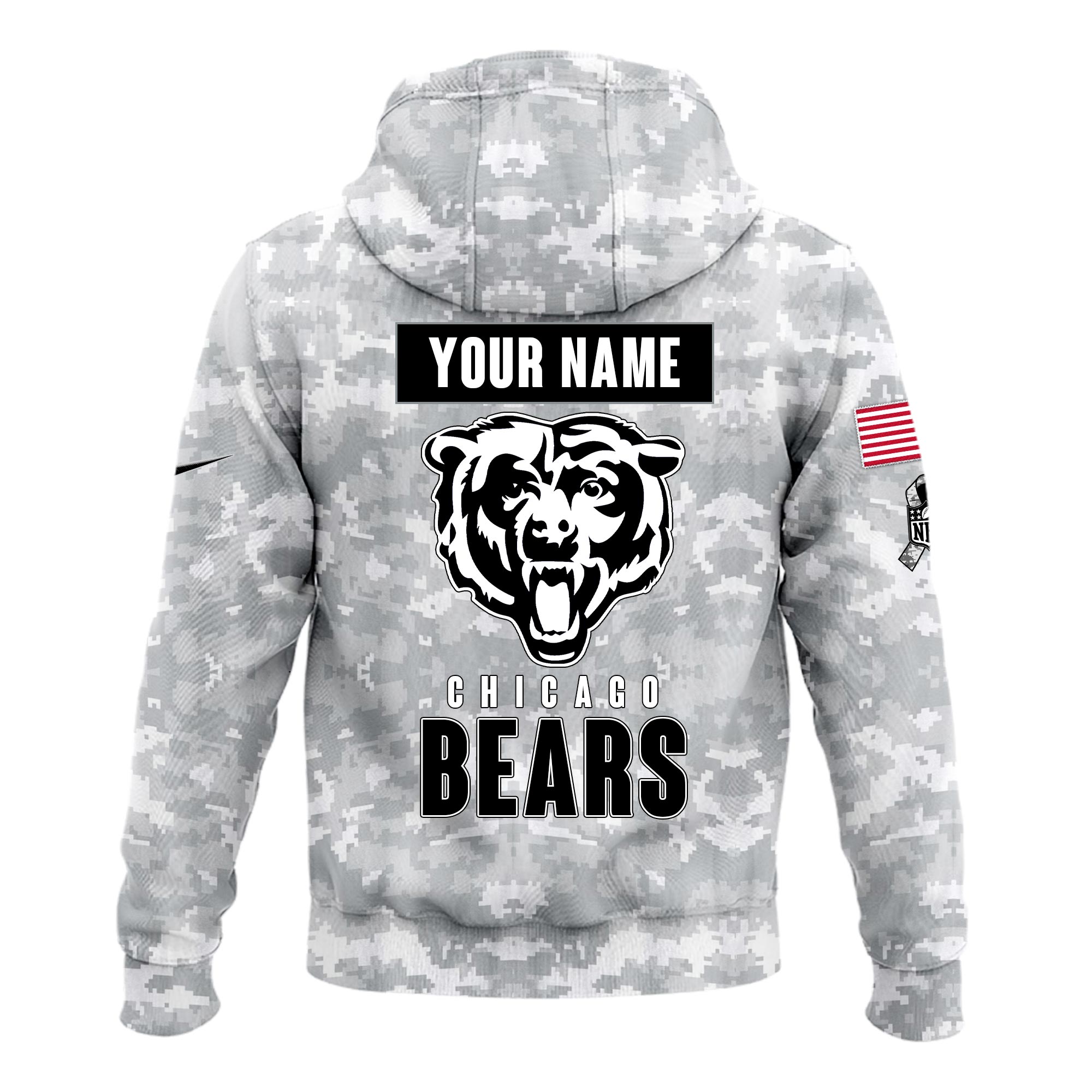 Chicago Bears Hoodie Camo Salute to Service Club - Famjoys Chicago Bears Hoodie Camo Salute to Service Club - Famjoys