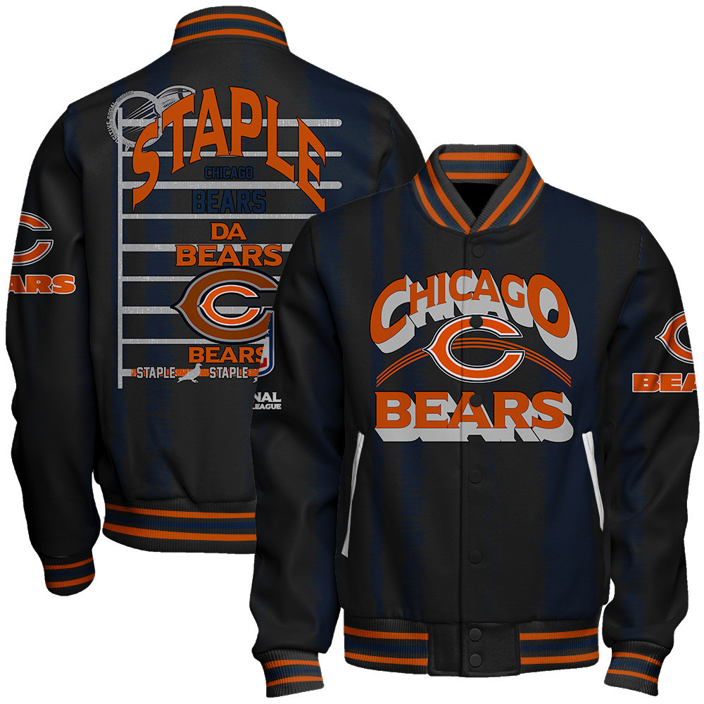 Chicago Bears - Independent, Individual Unisex Varsity Jacket 