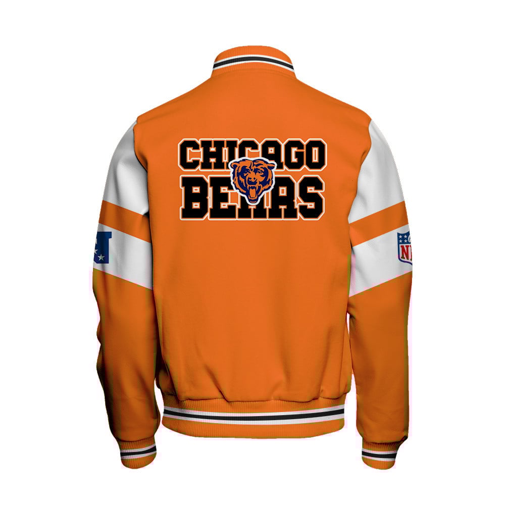 Chicago Bears National Football Conference Unisex Varsity Jacket V11 - Famjoys Chicago Bears National Football Conference Unisex Varsity Jacket V11 - Famjoys