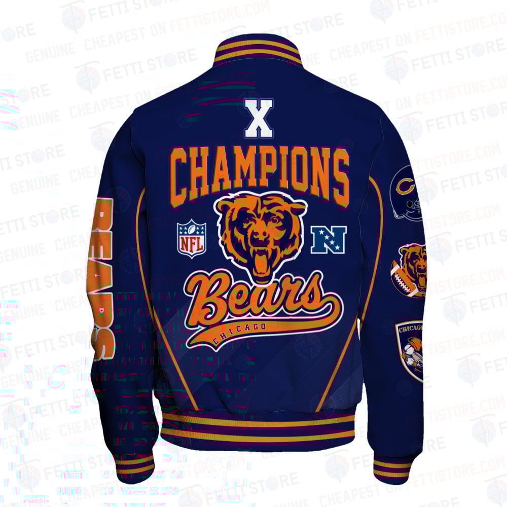 Chicago Bears National Football League Champions Varsity Jacket - Famjoys Chicago Bears National Football League Champions Varsity Jacket - Famjoys