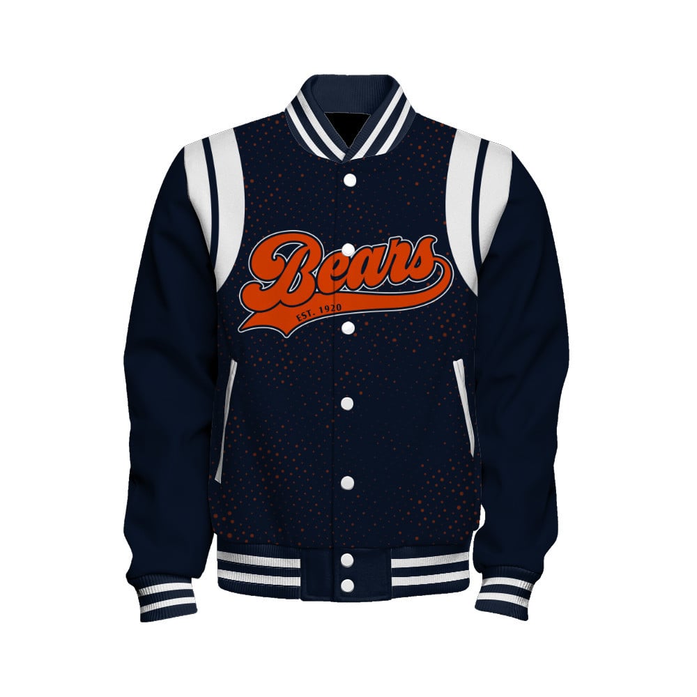 Chicago Bears National Football League Make Your Mark Unisex Varsity Jacket - Famjoys Chicago Bears National Football League Make Your Mark Unisex Varsity Jacket - Famjoys