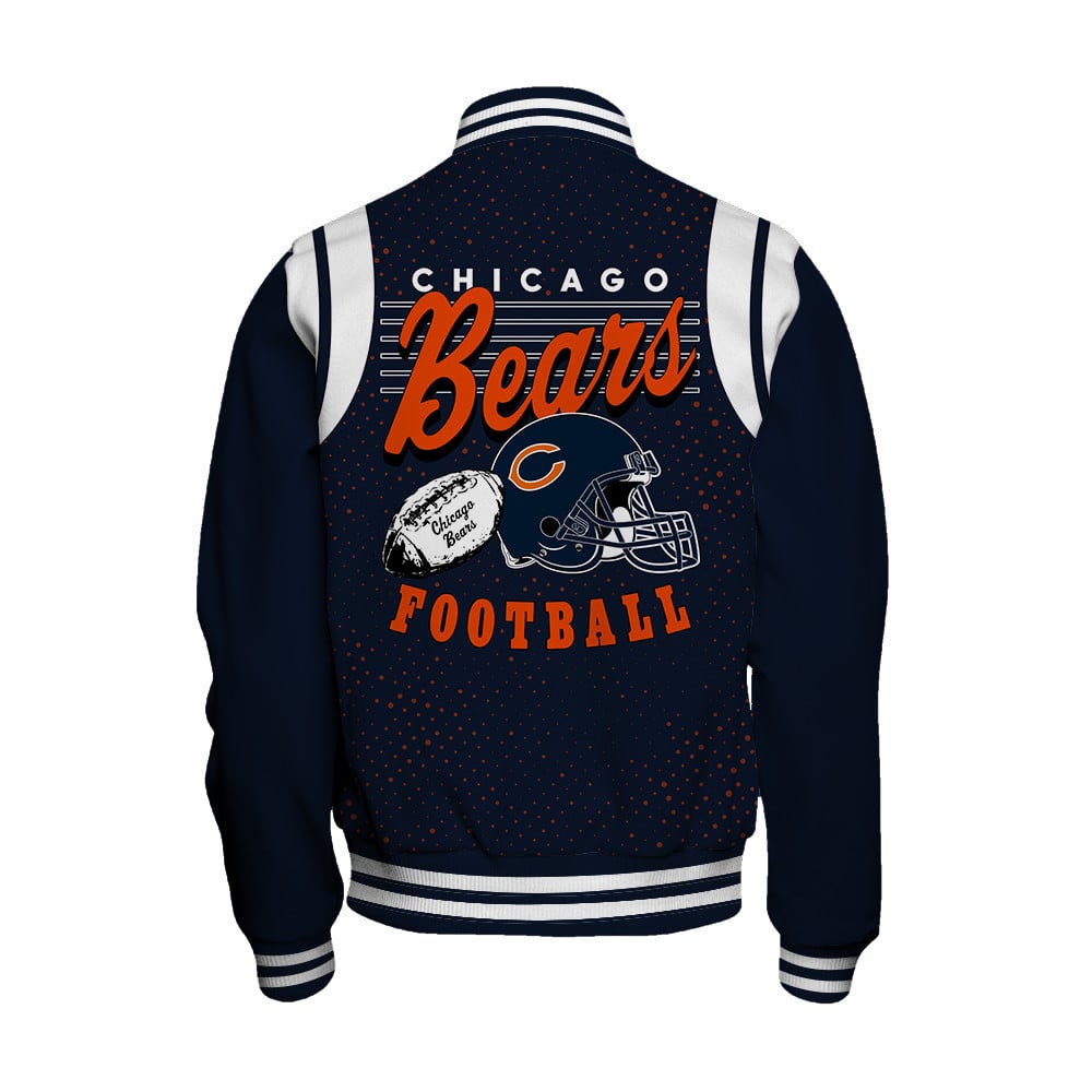 Chicago Bears National Football League Make Your Mark Unisex Varsity Jacket - Famjoys Chicago Bears National Football League Make Your Mark Unisex Varsity Jacket - Famjoys