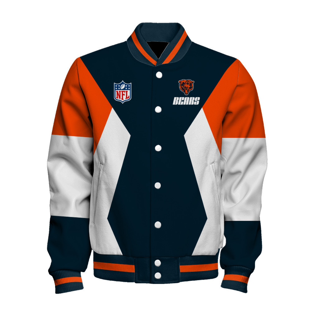 Chicago Bears National Football League Unisex Varsity Jacket - Famjoys Chicago Bears National Football League Unisex Varsity Jacket - Famjoys