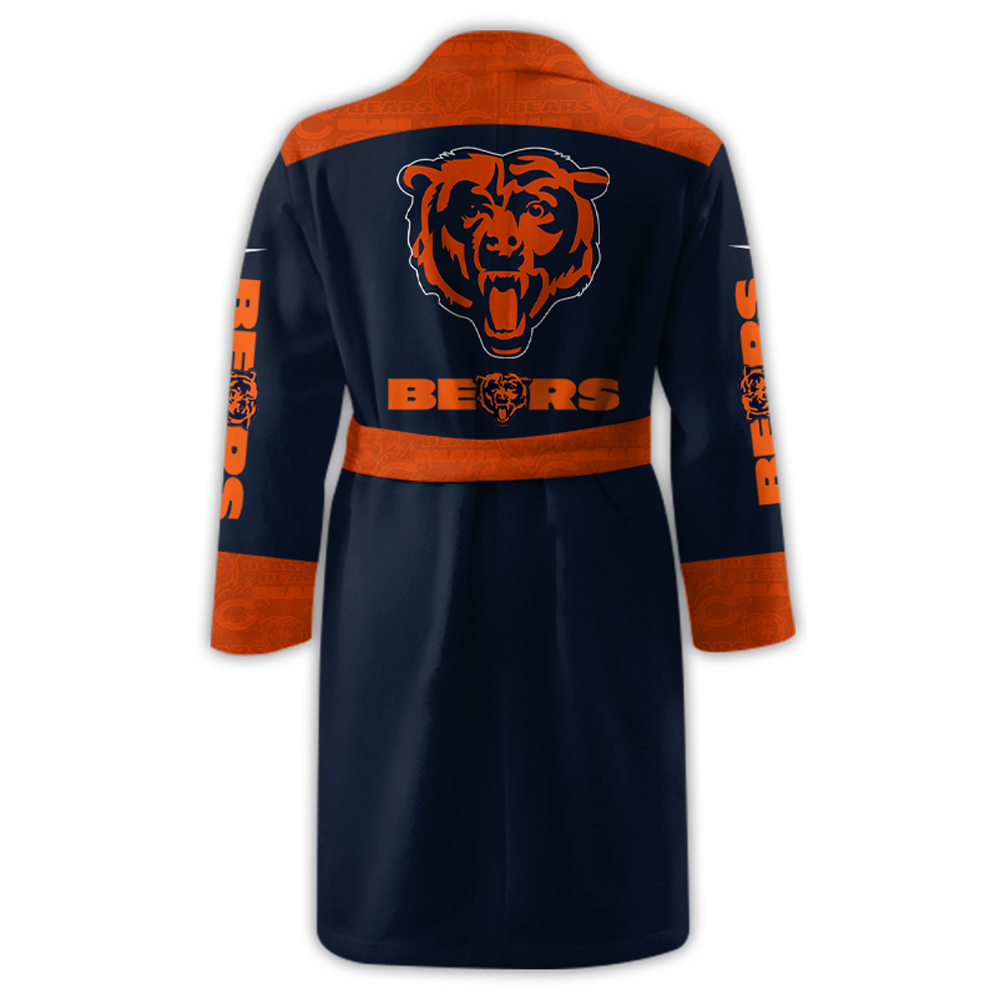 Chicago Bears Pajama Kimono Luxurious Comfort Meets Sporty Style - Famjoys Chicago Bears Pajama Kimono Luxurious Comfort Meets Sporty Style - Famjoys