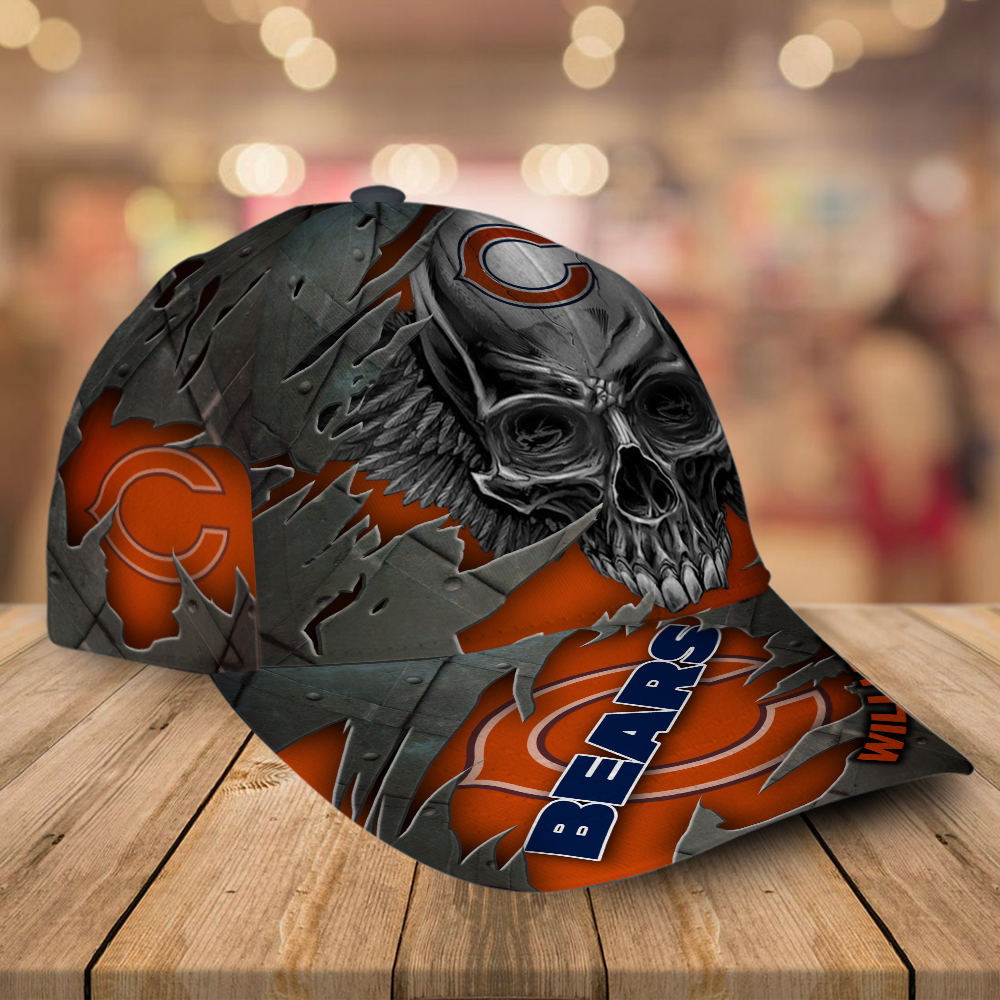 Chicago Bears-Personalized Skull Cap V2-SPCAPA0109006 - Famjoys Chicago Bears-Personalized Skull Cap V2-SPCAPA0109006 - Famjoys