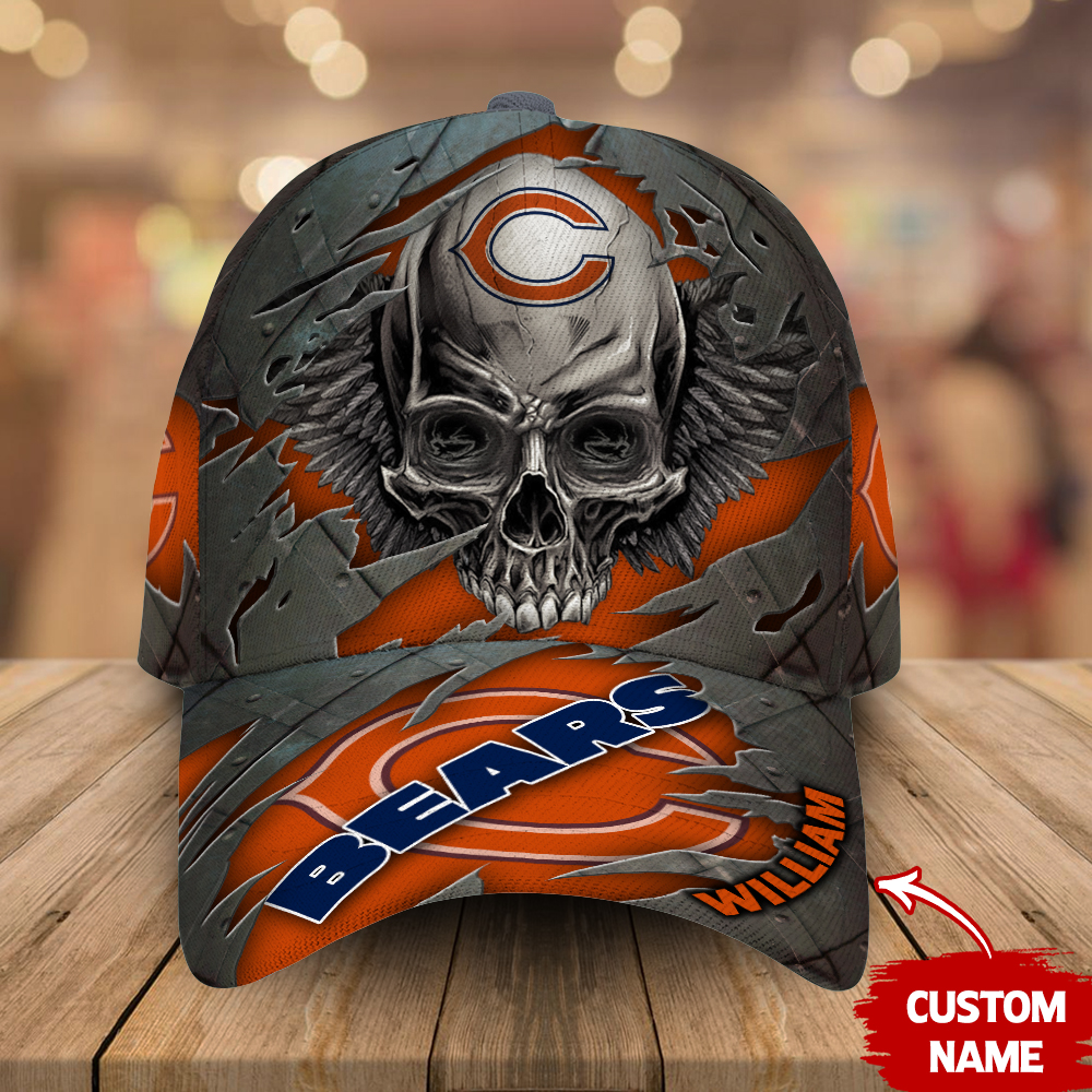 Chicago Bears-Personalized Skull Cap V2-SPCAPA0109006 - Famjoys Chicago Bears-Personalized Skull Cap V2-SPCAPA0109006 - Famjoys