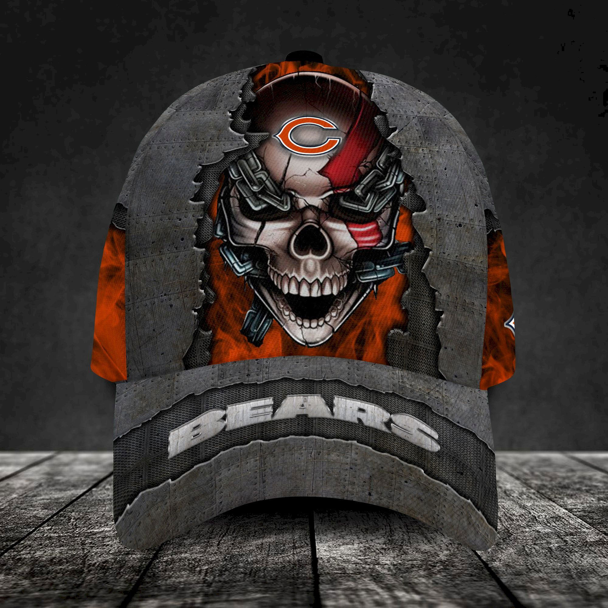 Chicago Bears-Personalized Skull Cap V3 - Famjoys Chicago Bears-Personalized Skull Cap V3 - Famjoys