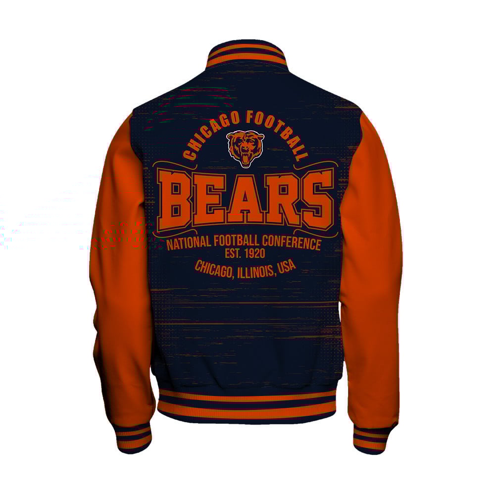 Chicago Bears - Proud Of The Shirt Unisex Varsity Jacket - Famjoys Chicago Bears - Proud Of The Shirt Unisex Varsity Jacket - Famjoys