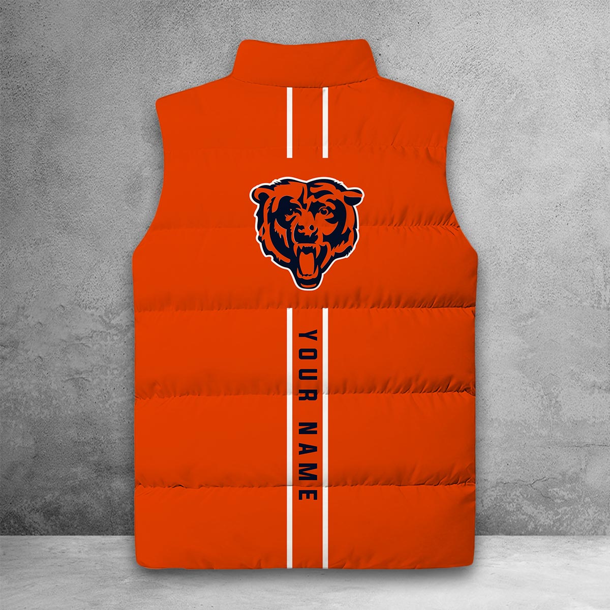 Chicago Bears Sleeveless Down Puffer Jacket - Famjoys Chicago Bears Sleeveless Down Puffer Jacket - Famjoys