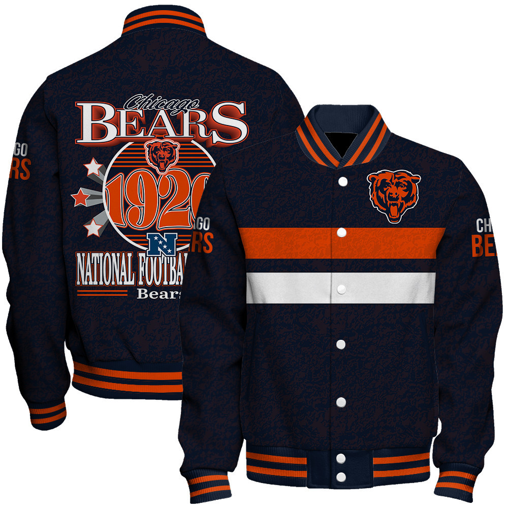 Chicago Bears - Super Durable Unisex Varsity Jacket - Famjoys Chicago Bears - Super Durable Unisex Varsity Jacket - Famjoys