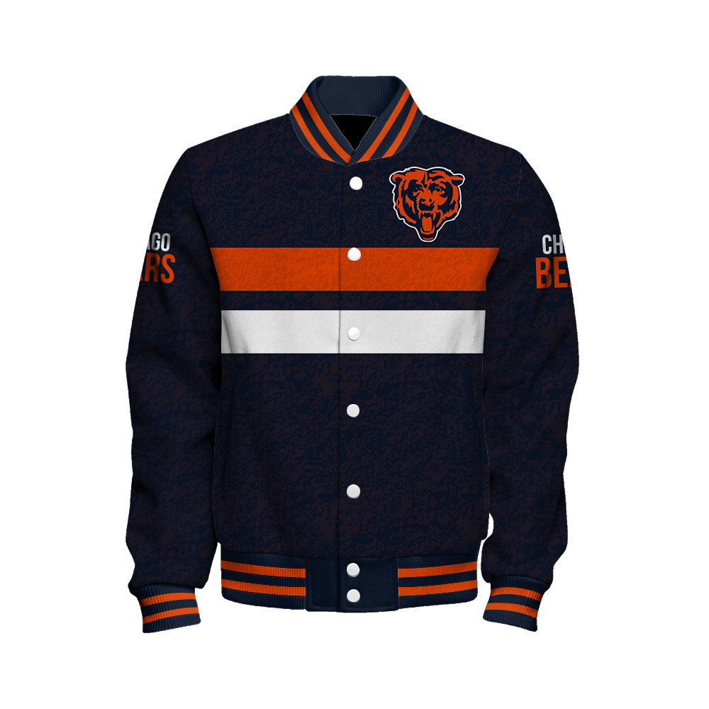 Chicago Bears - Super Durable Unisex Varsity Jacket - Famjoys Chicago Bears - Super Durable Unisex Varsity Jacket - Famjoys