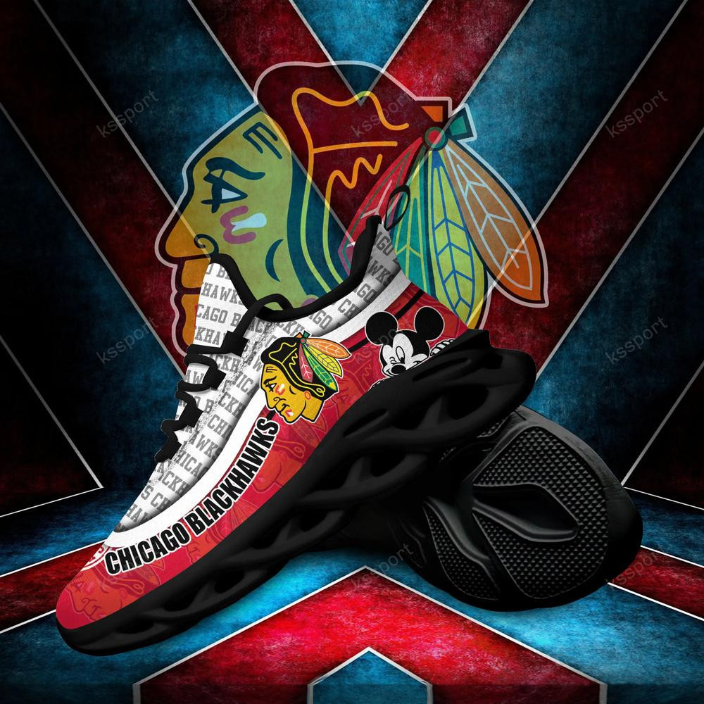 Chicago Blackhawks Max Soul Clunky Sneakers - Famjoys Chicago Blackhawks Max Soul Clunky Sneakers - Famjoys