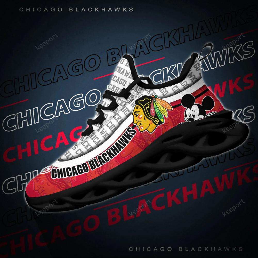 Chicago Blackhawks Max Soul Clunky Sneakers - Famjoys Chicago Blackhawks Max Soul Clunky Sneakers - Famjoys