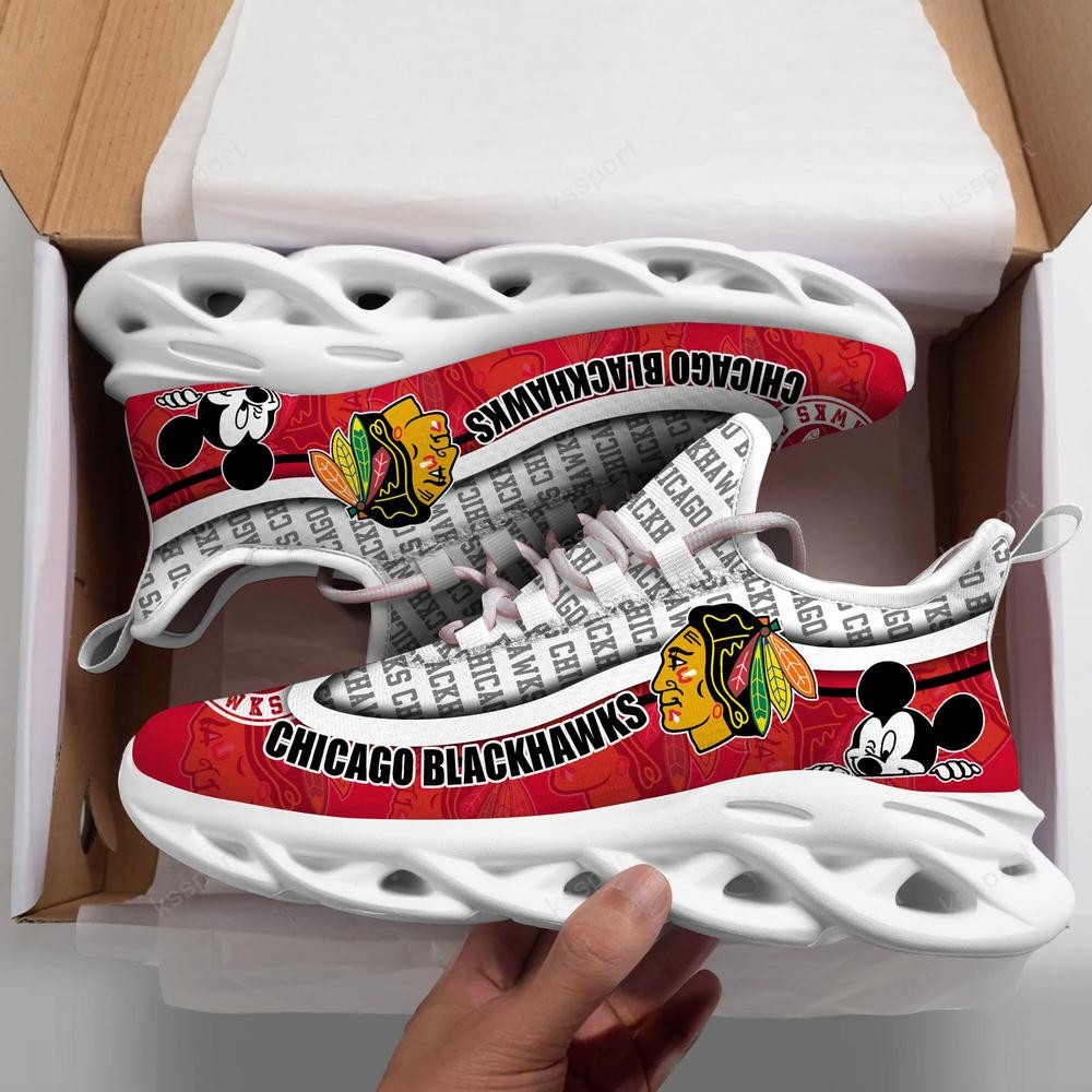 Chicago Blackhawks Max Soul Clunky Sneakers - Famjoys Chicago Blackhawks Max Soul Clunky Sneakers - Famjoys