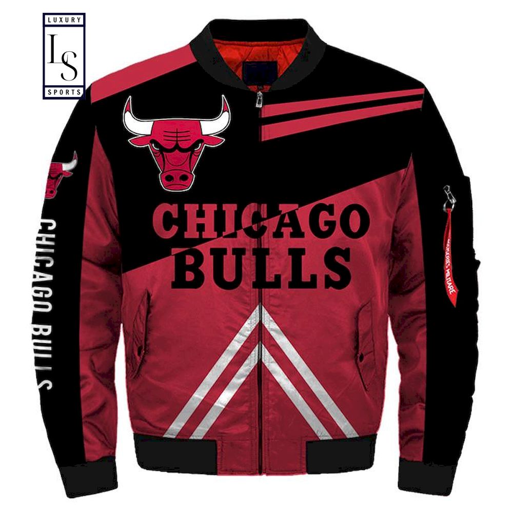 Chicago Bulls Bomber Jacket - Famjoys Chicago Bulls Bomber Jacket - Famjoys
