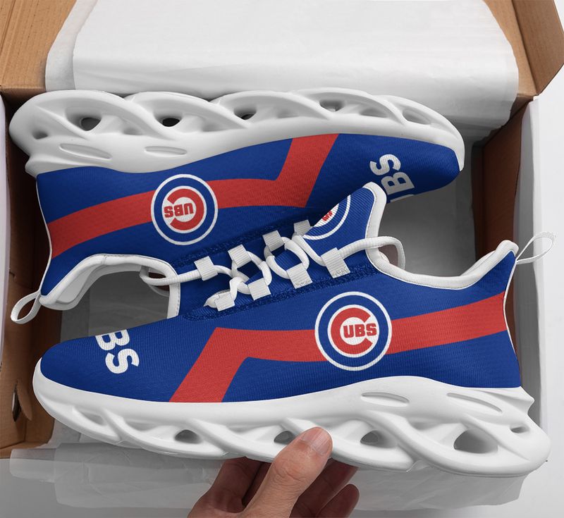 Chicago Cubs Classic Pattern Max Soul Shoes NEW054037 - Famjoys Chicago Cubs Classic Pattern Max Soul Shoes NEW054037 - Famjoys